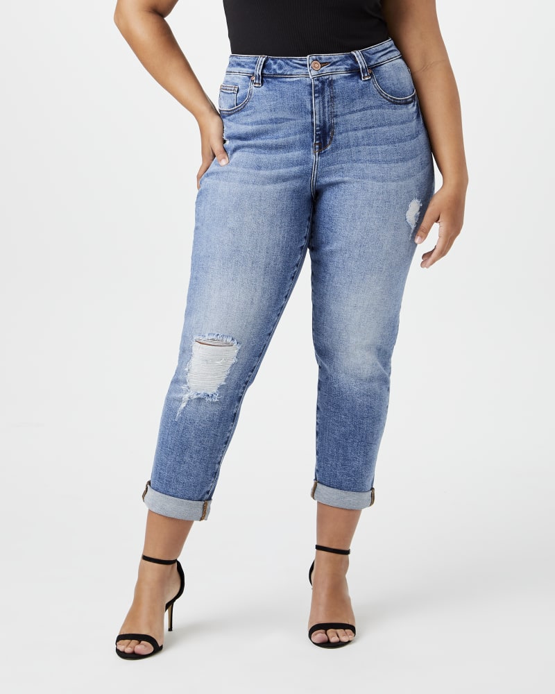 Front of plus size Acela Boyfriend Jean by Molly&Isadora | Dia&Co | dia_product_style_image_id:147279